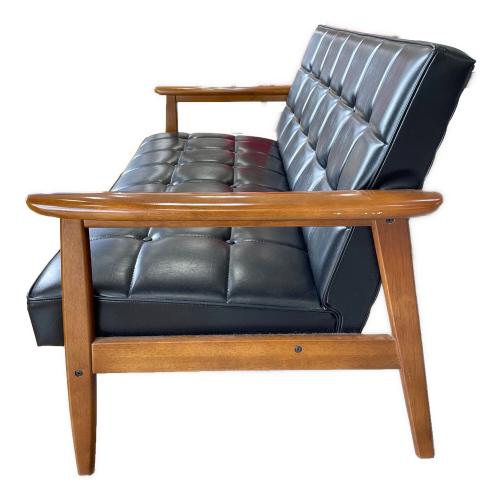 カリモク60 (カリモクロクマル) 2人掛けソファー W36143 幅:約133㎝ スタンダードブラック Kチェア