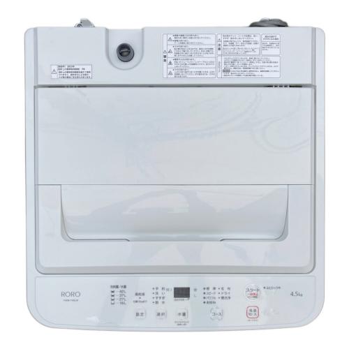 RORO (ロロ) 全自動洗濯機 YWM-T45LW 2023年製