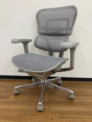 Ergohuman (エルゴヒューマン) ワークチェアー ヘッドレスト・オットマン欠品 グレー