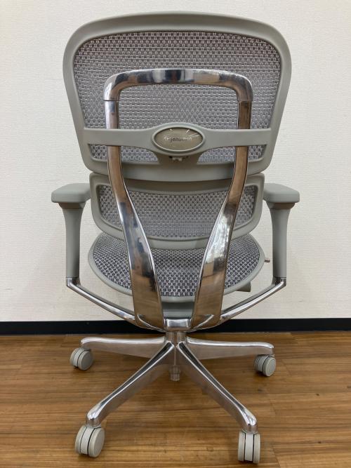 Ergohuman (エルゴヒューマン) ワークチェアー ヘッドレスト・オットマン欠品 グレー
