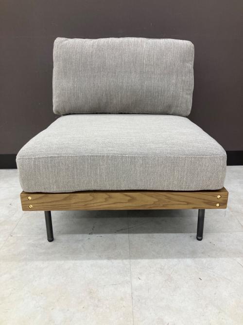 journal standard Furniture (ジャーナルスタンダードファニチャー) 1人掛けソファー 幅:約67.5㎝ ベージュ×ブラウン LILLE SOFA 1P