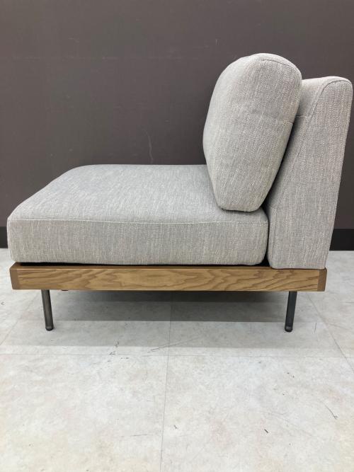 journal standard Furniture (ジャーナルスタンダードファニチャー) 1人掛けソファー 幅:約67.5㎝ ベージュ×ブラウン LILLE SOFA 1P