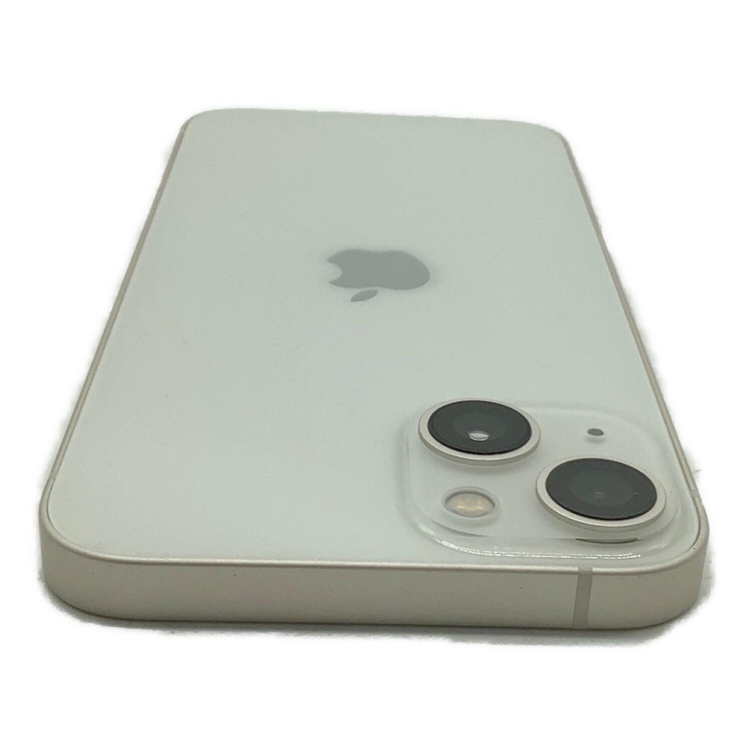 【美品】Apple iPhone 13 128GB ホワイト バッテリー98% Apple (アップル) iPhone13 MLND3J/A 128GB バッテリー:98