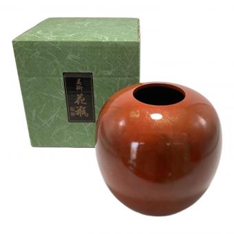 竹中銅器 花器 レッド 幅15.2X奥行15.2X高さ15.2cm 銅製花瓶 晃琳 レッド 103-10
