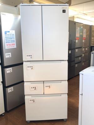 SHARP (シャープ) 6ドア冷蔵庫 SJ-MF43M-W 2024年製 429L