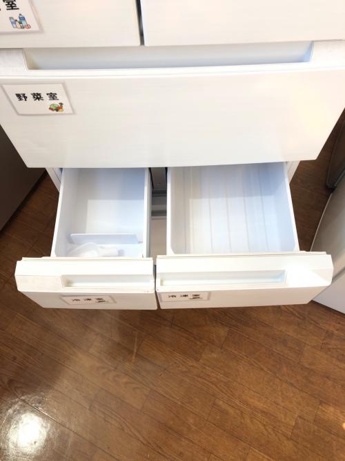 SHARP (シャープ) 6ドア冷蔵庫 SJ-MF43M-W 2024年製 429L