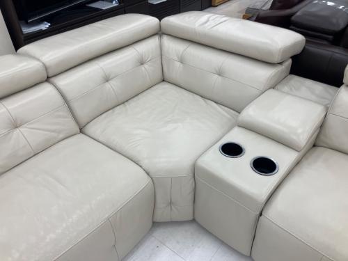 IDC大塚家具 (アイディーシーオオツカカグ) 電動リクライニングコーナーソファー アイボリー L/S Motion 39N