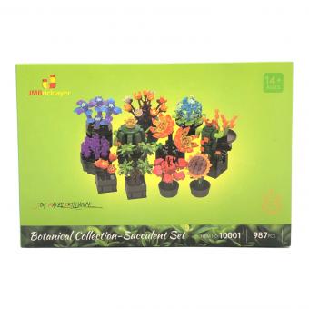 JMBricklayer 花多肉植物ビルディングブロックセット 大人用 10001 12パック 植物コレクション 小さな植物ビルディングブロック 花盆栽モデル 部屋 ホームデコレーション 女性 女の子へのかわいい花のギフト