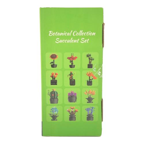 JMBricklayer 花多肉植物ビルディングブロックセット 大人用 10001 12パック 植物コレクション 小さな植物ビルディングブロック 花盆栽モデル 部屋 ホームデコレーション 女性 女の子へのかわいい花のギフト