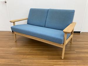 karimoku (カリモク) 2人掛けソファー ミモザ WD4332 スカイブルー