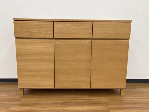 無印良品 (ムジルシリョウヒン) サイドボード 幅:約120㎝ 木製キャビネット