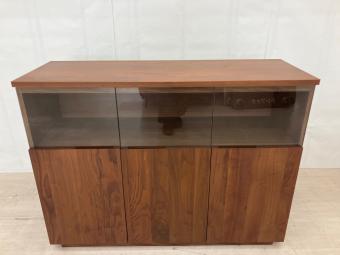 岡家具 (オカカグ) サイドボード 幅:約120㎝ ブラウン NEWイソラ