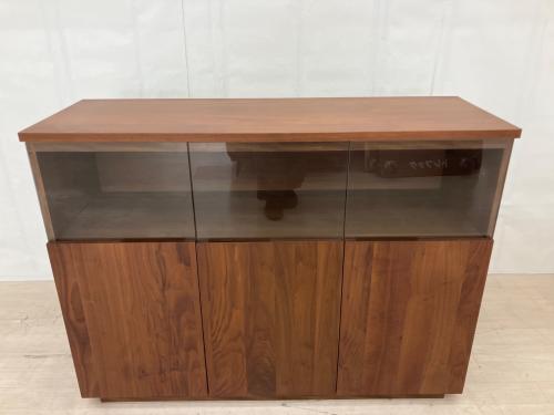 岡家具 (オカカグ) サイドボード 幅:約120㎝ ブラウン NEWイソラ