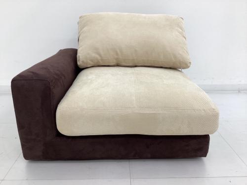コスパクリエーション ローソファー（角部分） Flex+ フレックスプラス ソファ 右肘付き 1P ブラウン×ベージュ
