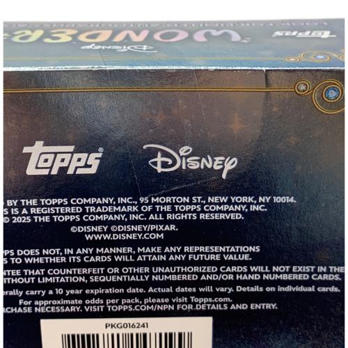 2025 Topps ディズニー ワンダー-ファクトリーシール-メガボックス。