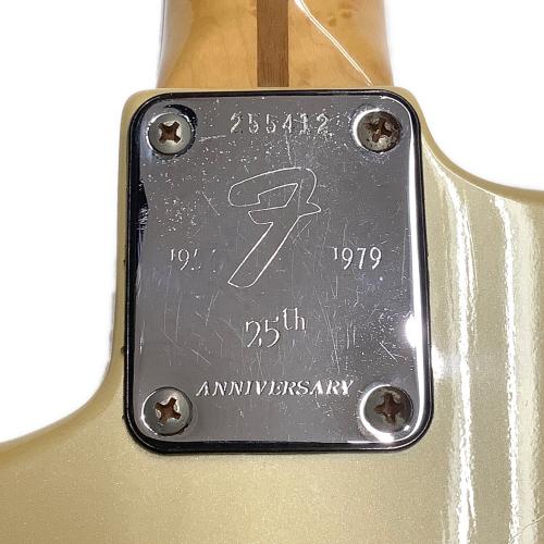 FENDER USA エレキギター 25thAnniversary Stratocaster  シルバー系 1980年初期製造。