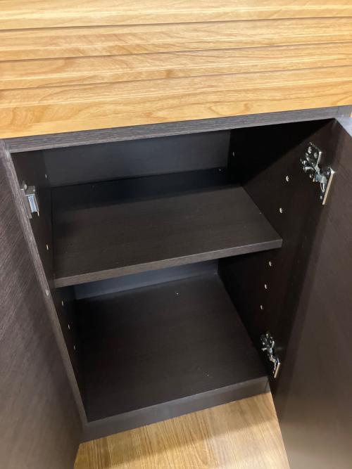 大川家具 (オオカワカグ) サイドボード Side Board FE 120 幅:約120㎝ ブラウン×ナチュラル