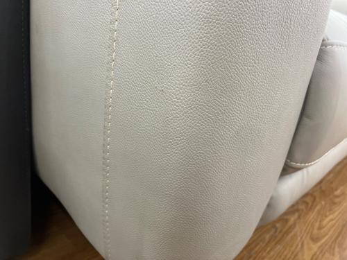 ニトリ 2人掛けソファー LB07 LEATHER MO 幅:約160㎝ グレー