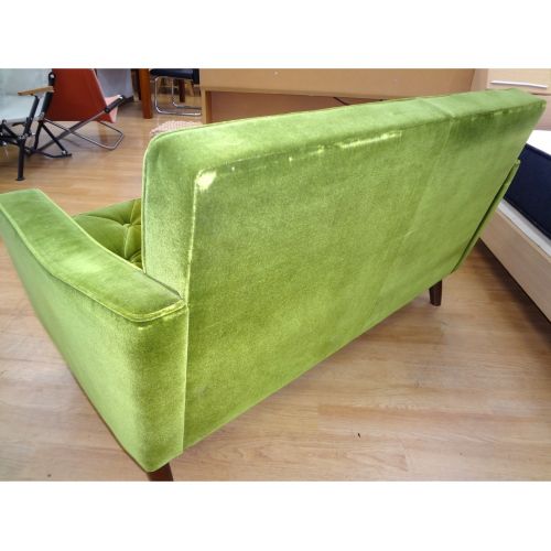 カリモク60 (カリモクロクマル) ロビーチェア グリーン 2シーター 布