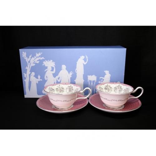 Wedgwood (ウェッジウッド) カップ&ソーサー 未使用品 PSYCHE ROSE ペア Wedgwood『カップ&ソーサー PSYCHE ROSE』