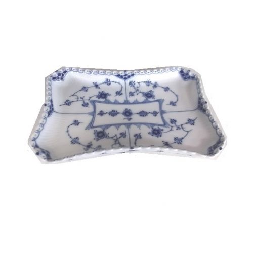 ROYAL COPENHAGEN (ロイヤル・コペンハーゲン) スクエアプレート ブルーフルーテッド・フルレース