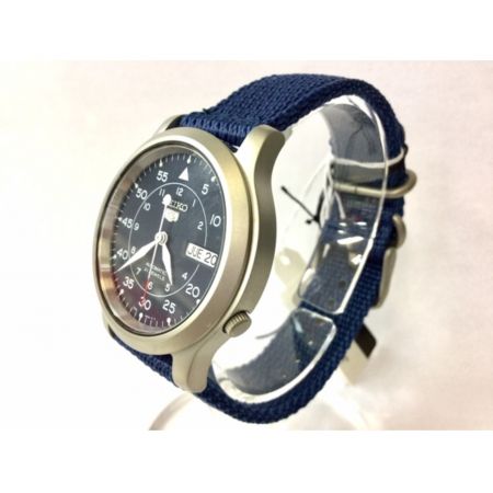 SEIKO (セイコー) 腕時計 ネイビー セイコー5　スケルトンバック