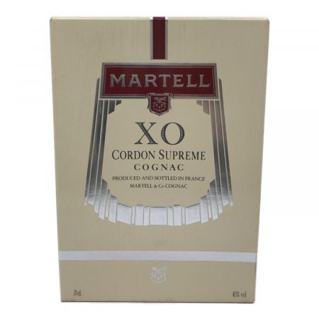 マーテル (MARTELL) コニャック 赤ラベル 700ml 箱付 XO・コルドンスプリーム XO グリーンボトル