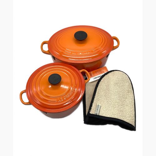 LE CREUSET (ルクルーゼ) 鍋 キャセロールセット オーブングロ－ブ付