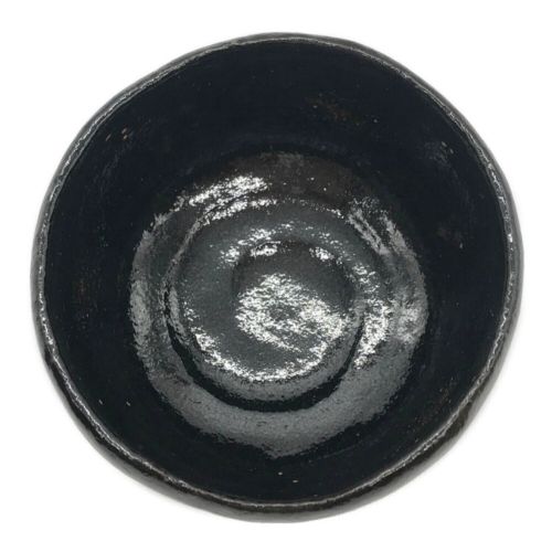 二代 小川 長楽作 黒楽茶碗