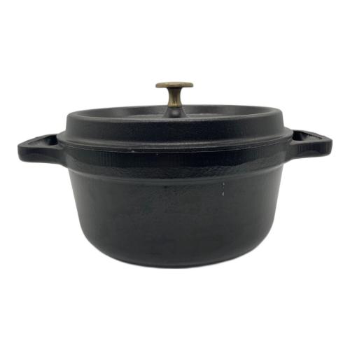 Staub (ストウブ) 鍋 ブラック キズ有 22cm