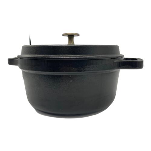Staub (ストウブ) 鍋 ブラック キズ有 22cm