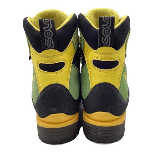 ASOLO (アゾロ) トレッキングシューズ レディース SIZE 24cm グリーン×イエロー 1000001614496 W's ELBRUS ハイカット(ハードソール) GORE-TEX