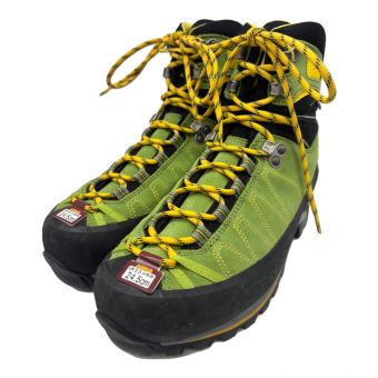 ASOLO (アゾロ) トレッキングシューズ レディース SIZE 24.5cm グリーン×イエロー 1000001614502 W's ELBRUS ハイカット(ハードソール) GORE-TEX