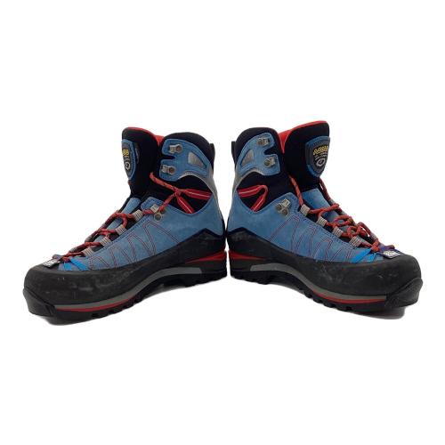 ASOLO (アゾロ) トレッキングシューズ メンズ SIZE 26.5cm ブルー×レッド 1000001614380 ELBRUS ハイカット(ハードソール) GORE-TEX