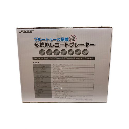 FUZE (フュズ) Bluetooth搭載 多機能レコードプレーヤー CLS60