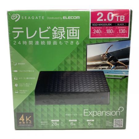 ELECOM (エレコム) 外付ケハードディスク SGD-MX020UBK