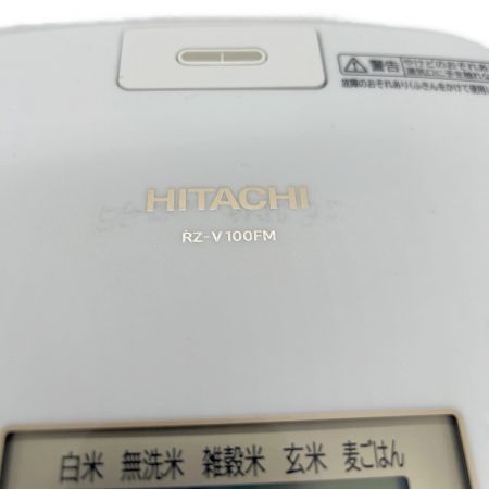 HITACHI (ヒタチ) IH炊飯ジャー ロゴ部分シミ有 動作確認済み RZ-V100FM 2022年製 5.5合(1.0L)
