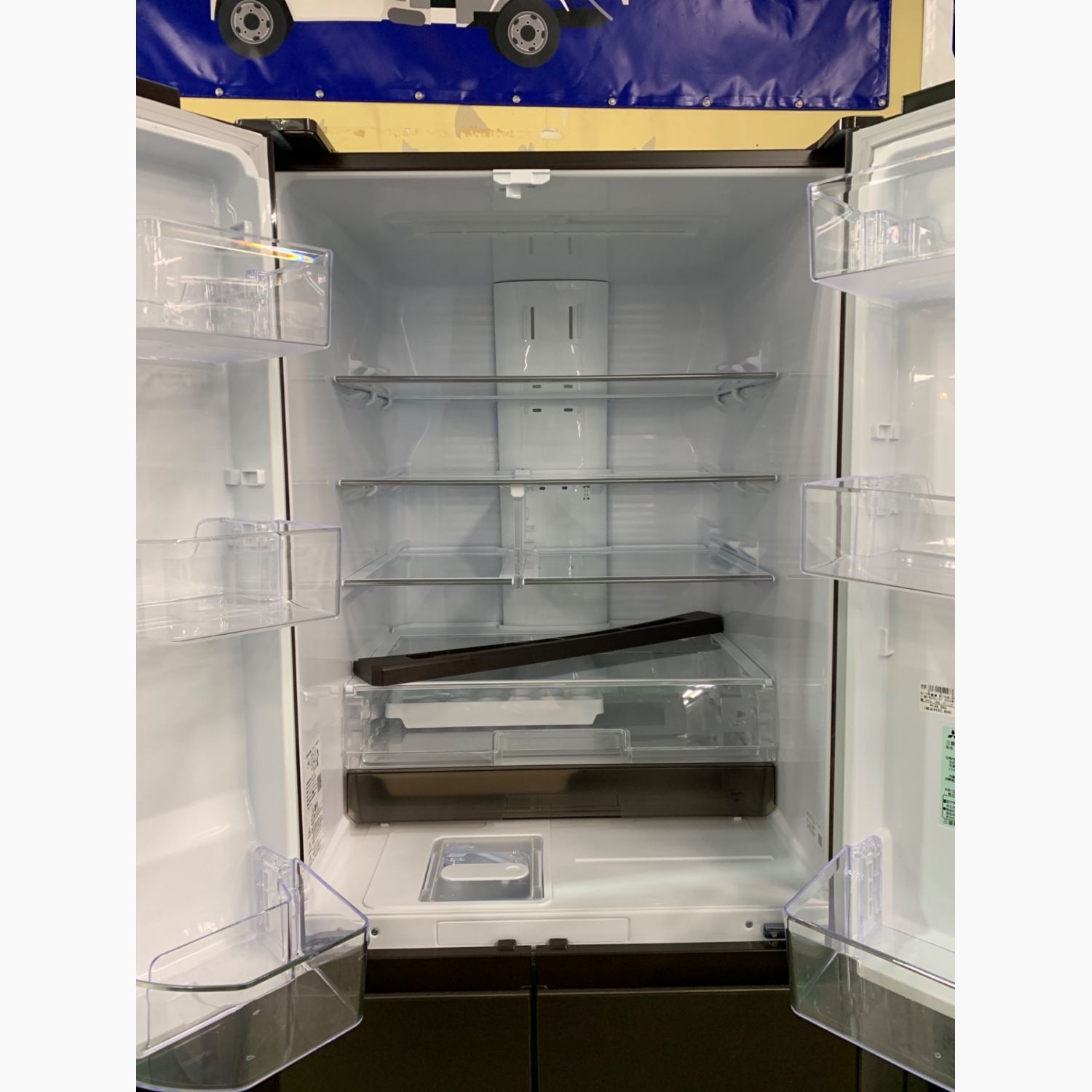 MITSUBISHI 6ドア冷蔵庫 - キッチン家電