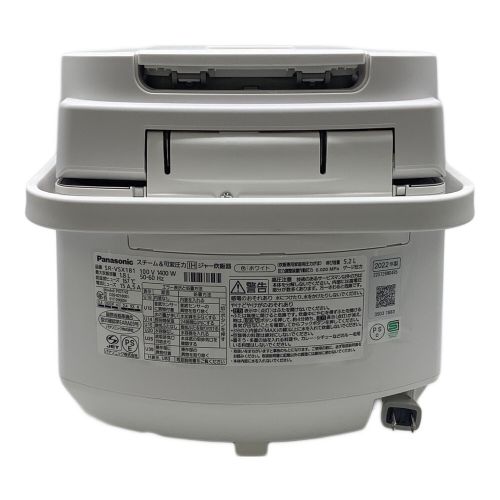 Panasonic (パナソニック) スチーム＆可変圧力IHジャー炊飯器 SR-VSX181-W 2022年製 1升(1.8L) 程度B(軽度の使用感)