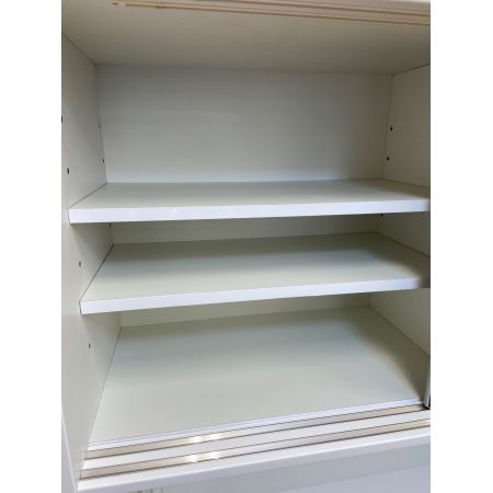 シギヤマ家具 (シギヤマ) レンジボード ホワイト ソフトクロージング/スライドカウンター  エブリー120KB