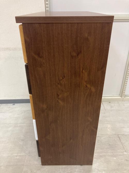 サンコウ ハイチェスト ブラウン 天板キズ有 キャラメルⅤ 80-5 MIX