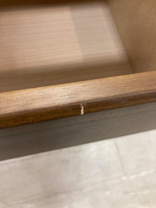 サンコウ ハイチェスト ブラウン 天板キズ有 キャラメルⅤ 80-5 MIX