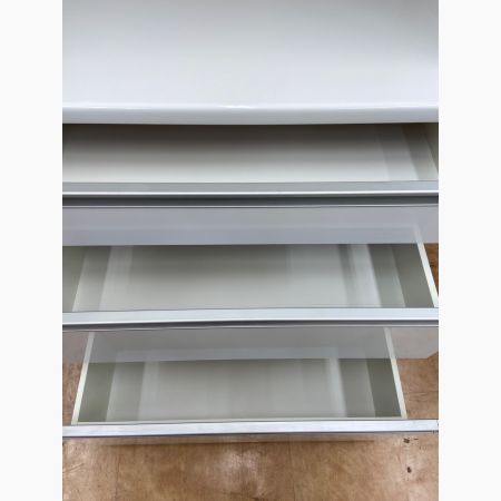 松田家具 (マツダカグ) レンジボード ホワイト ソフトクローズ モイス加工 スライド扉
