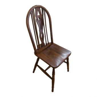 old charm (オールドチャーム) 天然木チェア ブラウン 1人掛け 天然木