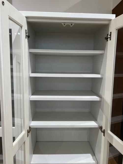 本棚 ホワイト ハイタイプ 3枚扉