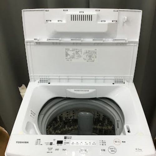 TOSHIBA (トウシバ) 全自動洗濯機 4.5kg AW-45M7 2019年製 クリーニング済 50Hz／60Hz