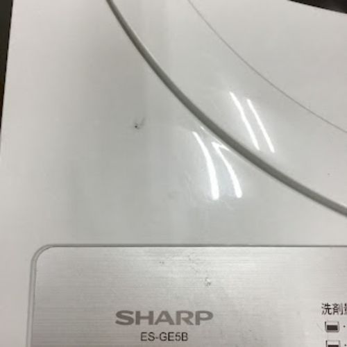 SHARP (シャープ) 全自動洗濯機 キズ有 5.5kg ES-GE5B 2018年製 クリーニング済