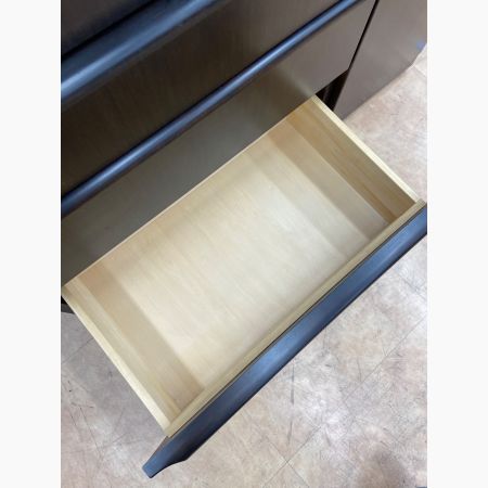 karimoku (カリモク) 3枚扉食器棚 ブラウン レンジ台付｜トレファクONLINE