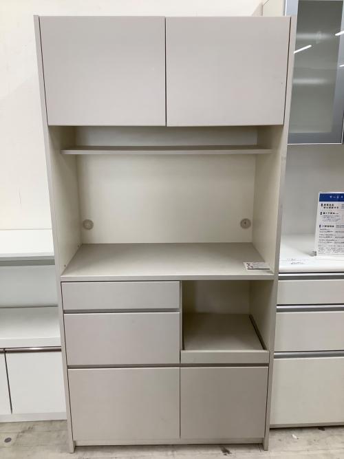 Pamouna (パモウナ) レンジボード アイボリー 2枚扉