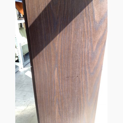 本棚 ダークブラウン 2枚扉